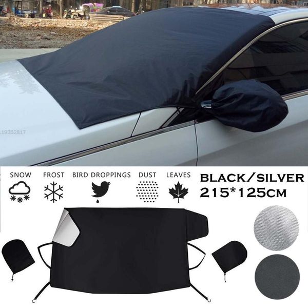 

300d car windscreen cover with mirrors waterproof snow cover winter car windshield sunlight frost ice snow dust protector