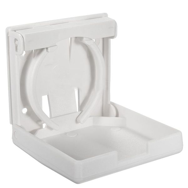 

adjustable white folding drink cup holder mount boat marine caravan car