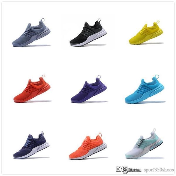 

2019 fashion presto 5 br qs breathe black white yellow red mens women sneakers men shoe walking designer casual shoes