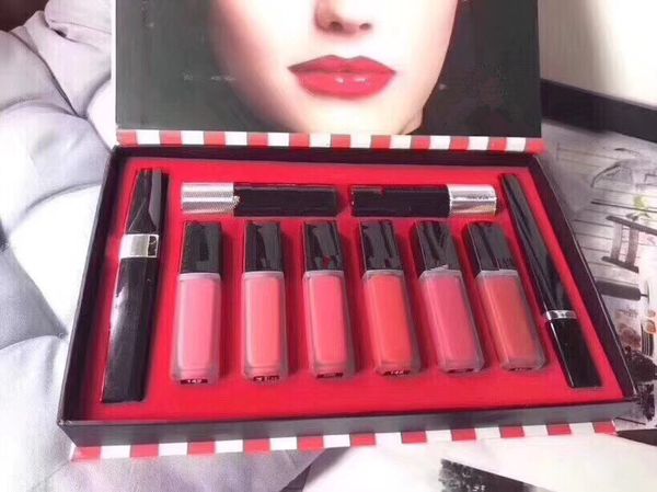 

Makeup gift 10 in 1 brand makeup matte lip tick lipglo lipglo black ma cara liquid eyeliner 10in1 brocha de maquillaje et