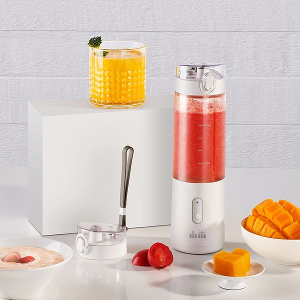 

portable fruit cup juicer blender electric kitchen mixer -processor smoothie 350ml magnetic charging 30 seconds of quick