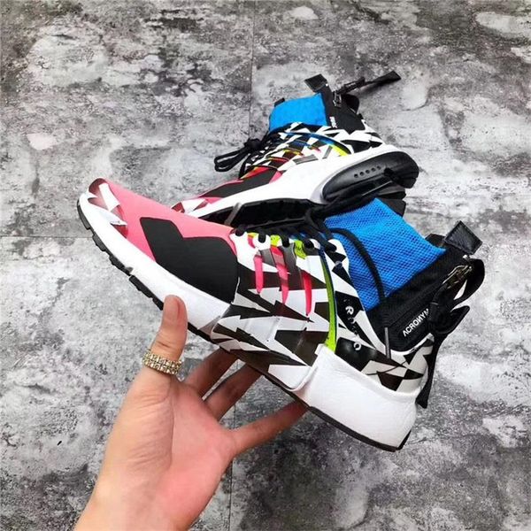 

2020 limited release acronym x air presto mid racer pink men women running shoes ah7832 -600 authentic outdoor sneakers with box