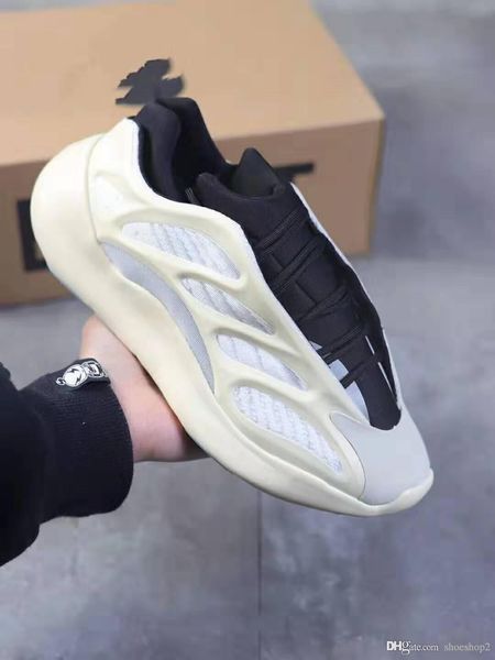 

kanye 700 v3 azael alvah running shoes glow in the dark white mens trainers women fashion sport designer sneakers with box us 5-11