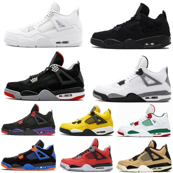 

новый 4s разводят то, что кактус джек лазерные крылья мужская баскетбольная обувь 4 фиба джинсовый синий эминем бледный цитрон мужчины спорт, White;red