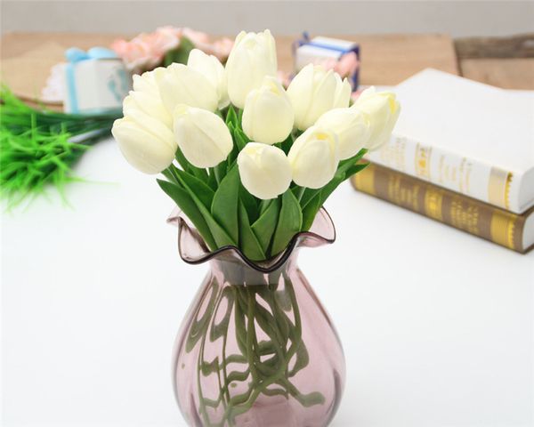 Tulip Artificial Wedding Bridal Flowers Colorful Single Branch