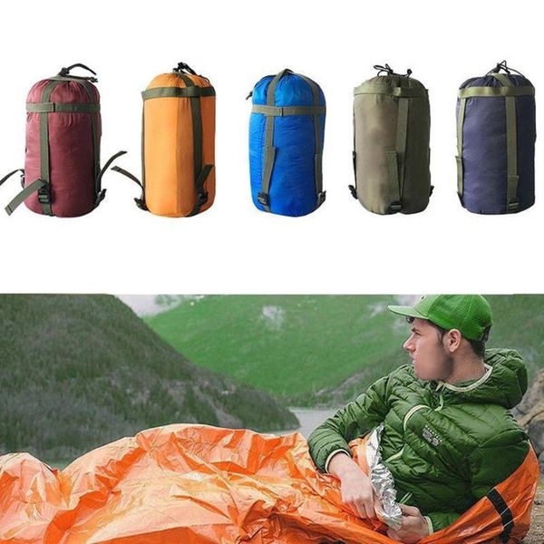 

outdoor waterproof compression stuff sack convenient lightweight no sleeping bag storage package for camping travel drift hiking