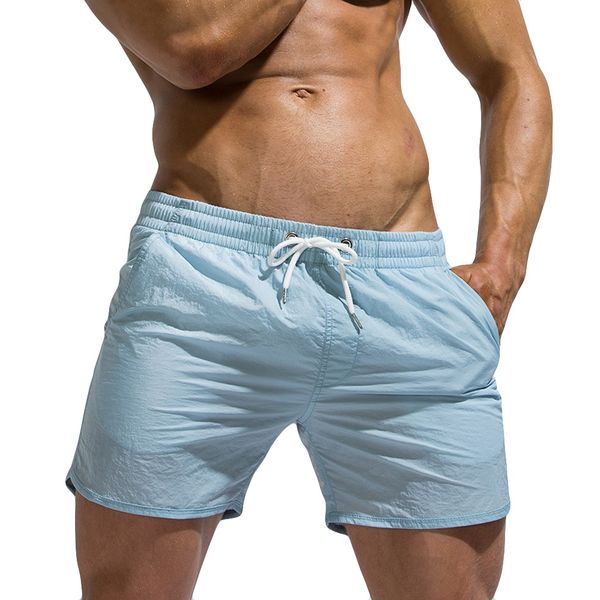 

mens board shorts men summer sport new fashionnew summer solid quick drying casual loose beach short pant masculino 412b, White;black