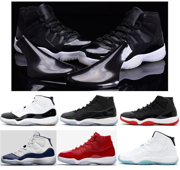 

11s bred 72-10 space jam concord basketball shoes men women 11 gamma blue legend blue gym red sports sneakers with box
