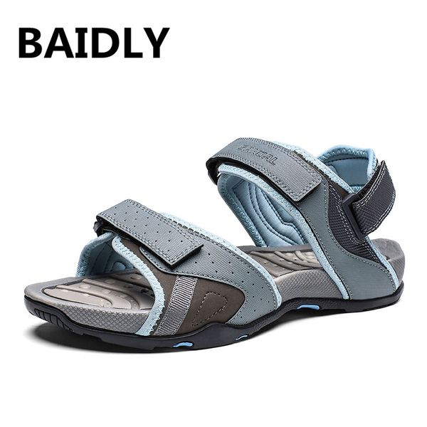 

fashion summer sandals men gladiator sandals open toe platform beach rome style canvas slippers, Black