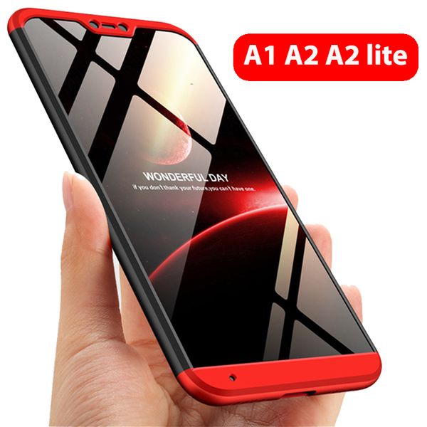 

Hot 3-in-1 Protect Case 360 Xiaomi Mi A2 lite Mi A2 A1 Phone Case Hard Plastic Xiaomi Mi A1 A2 Cover Fully Cover