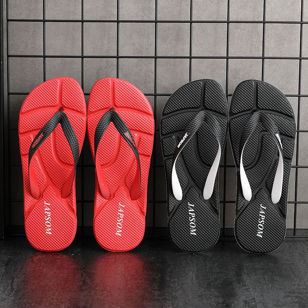 

mens flip flops sandals outdoor beach slippers eva massage indoor slippers casual shoes, Black