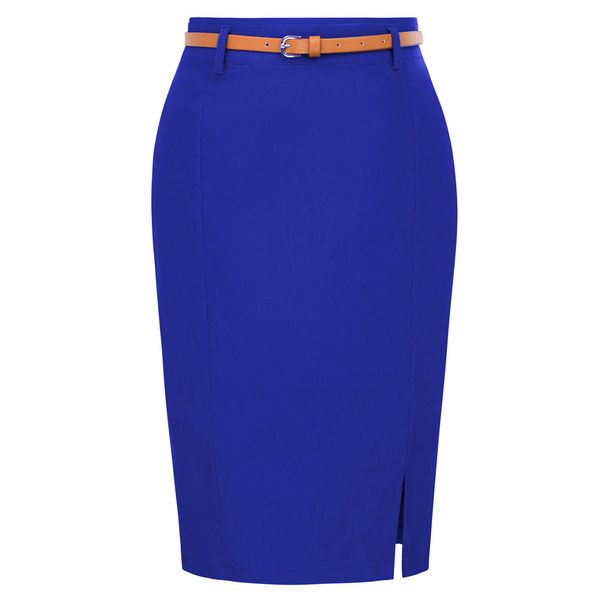 

fashion womens pencil skirts office solid color causal hips-wrapped pencil skirt, Black