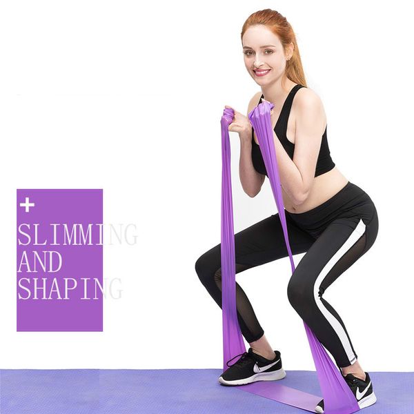 

resistance bands 150cm band rubber yoga elastic power pilates stretch strap indoor home gym fitness equipment
