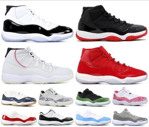 

новые 11 низкий темно-синий розовый свет кость обувь змеиной баскетбол мужчины женщины 11s прем hc высокие 45 змеиной спортивные кроссовки с