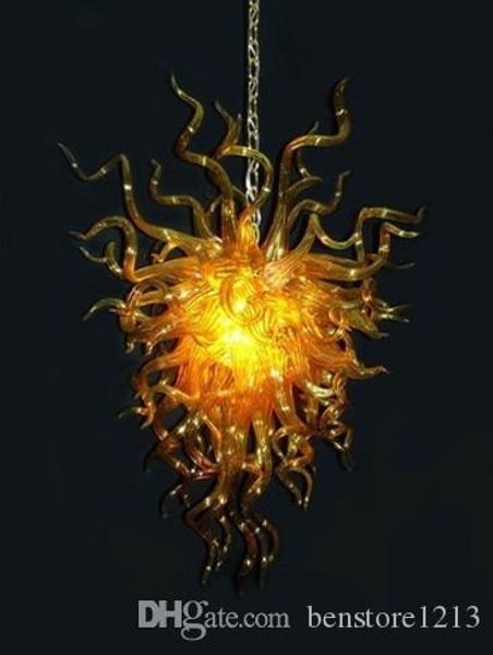 

elegant led hanging pendant light for new home art decoration 100% mouth blown glass shades chandelier