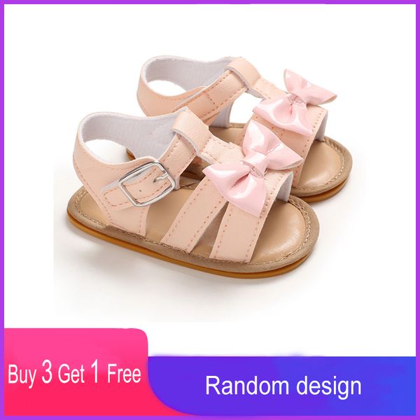 

casual soft baby girls bow-knot beach shoes newborn infant kids toddler shoes children's butterfly-knot princess first walkers