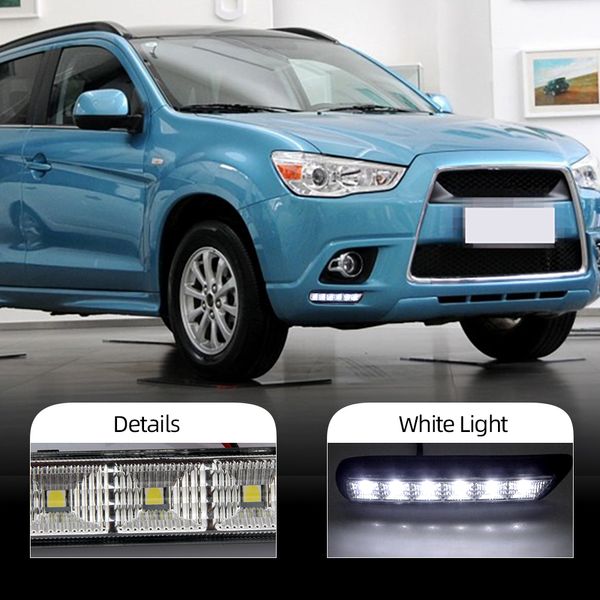 1 комплект для Mitsubishi ASX 2010 2011 2012 LED DRL дневные ходовые огни дневной свет водонепроницаемый противотуманный головной фонарь