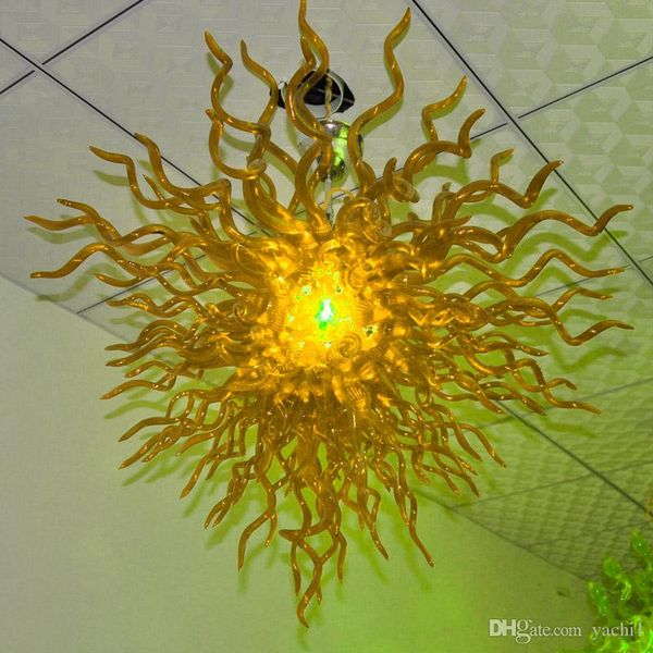

led source 100% gold designer source and energy saving chandelier 100% hand blown glass led pendant light bedroom livingroom indoor table