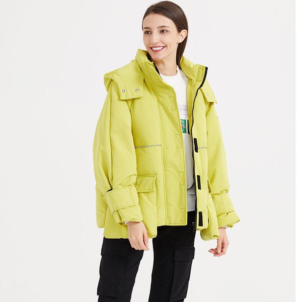 

2020 new women long down coat winter warm thicken 90% white duck down jacket long down parka female loose winter jacket outwear, Black