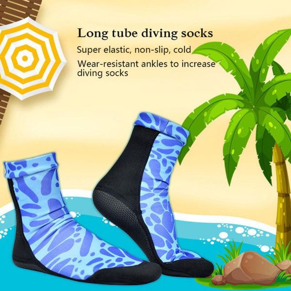 

warm 4 size 1 pair yoga water sports beach socks diving shoes feet waterpark swimming socks outdoor surfing durable