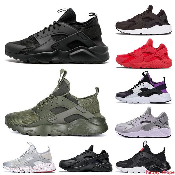 

мода huarache 1,0 4,0 мужские женские кроссовки тройной белый черный красный серый huaraches открытый runner спорт кроссовки кроссовки разме