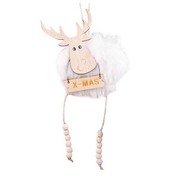

christmas elk pendant diy wooden painted hanging ornament xmas party decoration