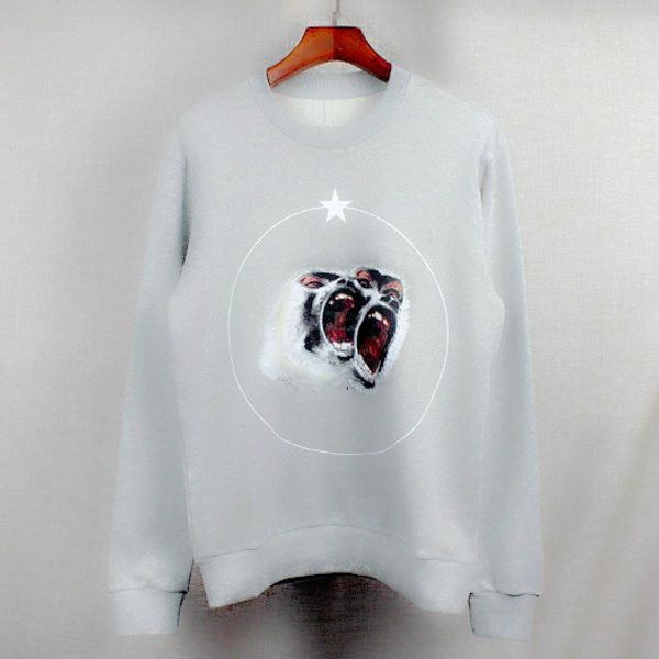 

mens designer hoodies givh36 new fashion brand luxury roaring monkey and chimpanzee couple set, Black