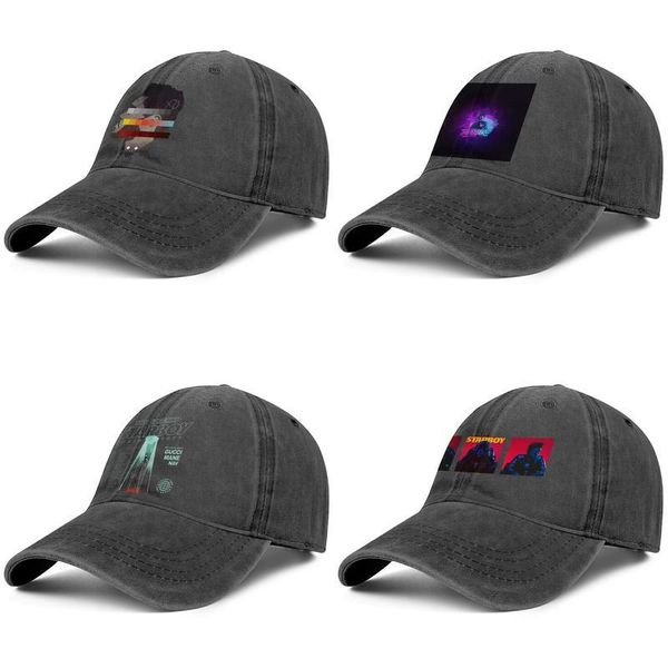 

the weeknd three painting for men and women trucker denim cap design fitted golf personalisedblank trendyteam hats starboy widely side, Blue;gray