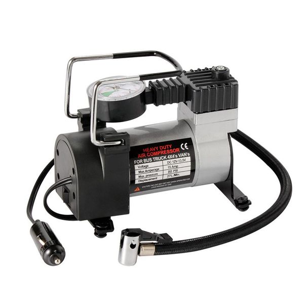 

heavy duty portable 12v air compressor 140psi car van tire inflator