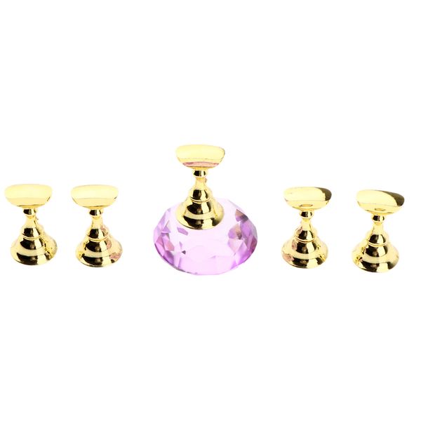 

magnetic nail tips holder, crystal practice stand for nail art salon diy