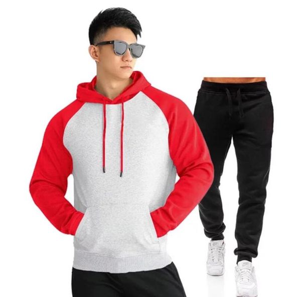 

pullover sets men tracksuits 2020 casual hoodies pants mens sportswear pant hoody sweatshirt male suits jogging sweatpant 2 pcs, Gray