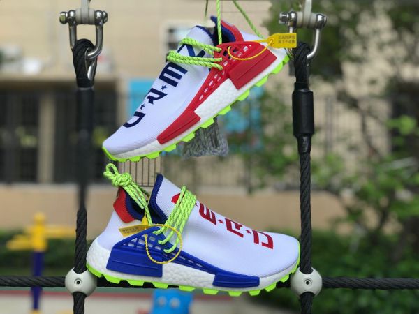 

с коробкой) 2018 new limited nmd hu pharrell williams nerd homecoming human race trail кроссовки homecoming сердца / ума мужчины женщины кр