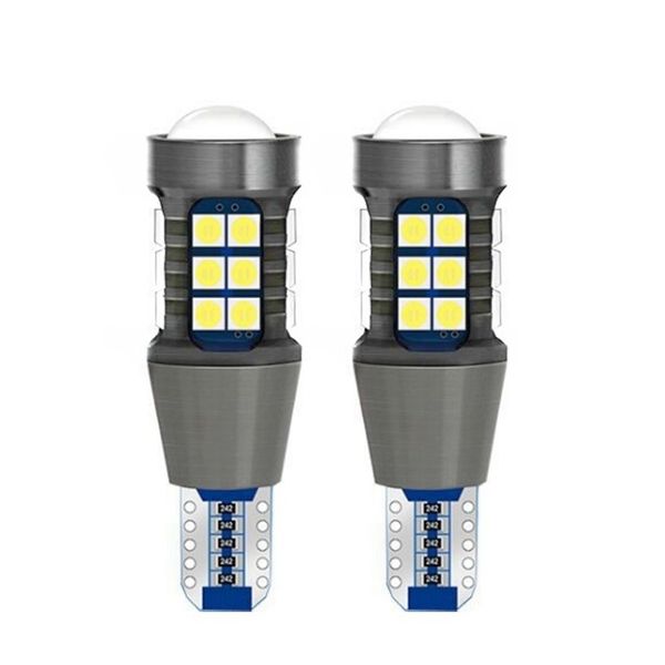 

2pcs t15 w16w 921 912 1500lm super bright 27 smd 3030 led canbus no error car backup reserve lights bulb tail lamps xenon white