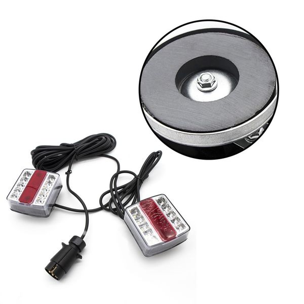 

new1pair 15lamps magnetic tail slight brake lights rear light