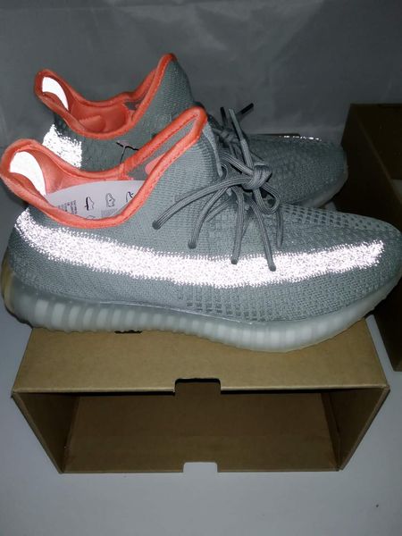 

desert sage reflective running shoes men women kanye west sports shoes