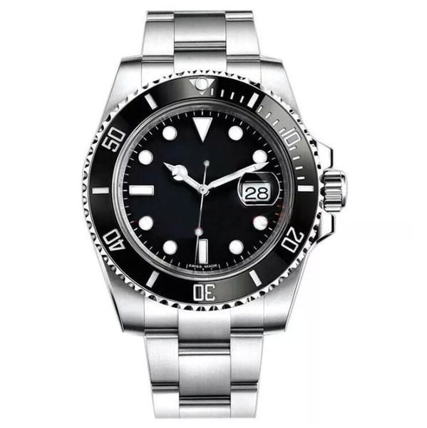 

luxury ceramic bezel mens 2813 mechanical stainless steel automatic movement watch sports self-wind designer watches wristwatches, Slivery;brown