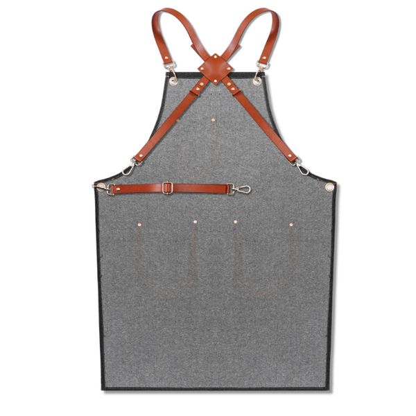 

denim apron strap bib apron barista bartender bbq chef uniform workwear 899