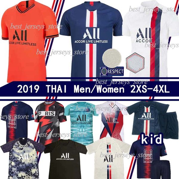 

Maillot de football kit 19 20 p g occer jer ey 2019 2020 pari mbappe icardi marquinho jer ey cami eta de futbol men ilva icardi, Black;yellow