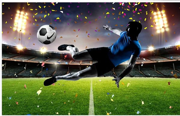 

обои для стен 3 d для гостиной футбольное поле 3d фон украшения стены живопись