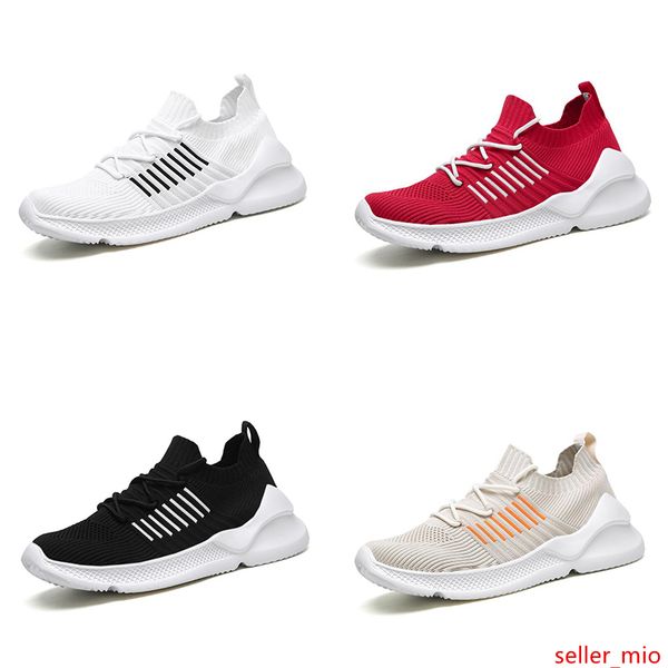 

men breathable socks running shoes black white red khaki fashion mens trainer men athletic sports sneaker size 39-44 style 2