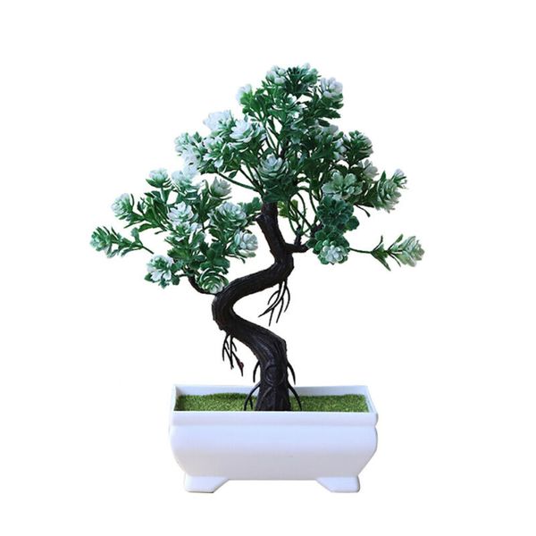 

fake artificial plants bonsai potted plant mini simulation pine tree ornament