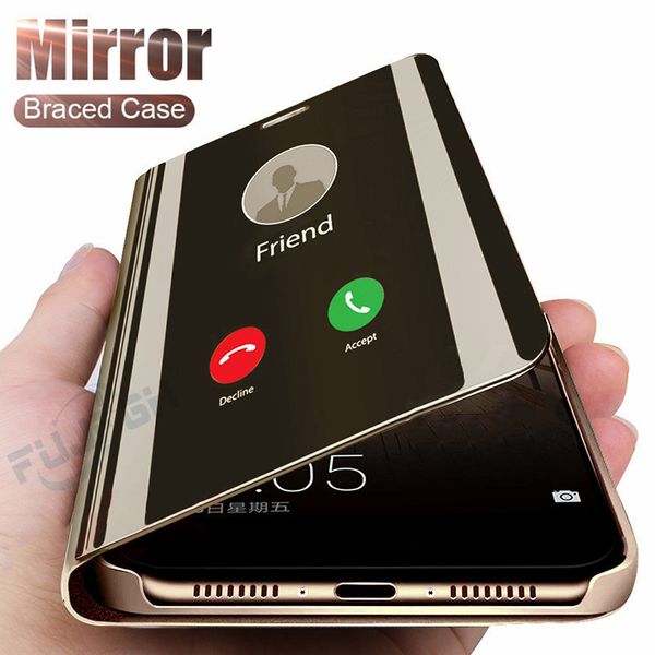 

Смарт Зеркало Флип Кожаный чехол для LG Q60 K50 V50 V40 V30 G8 Case Clear View Phone Case для Google Pixel 3A 3AXL