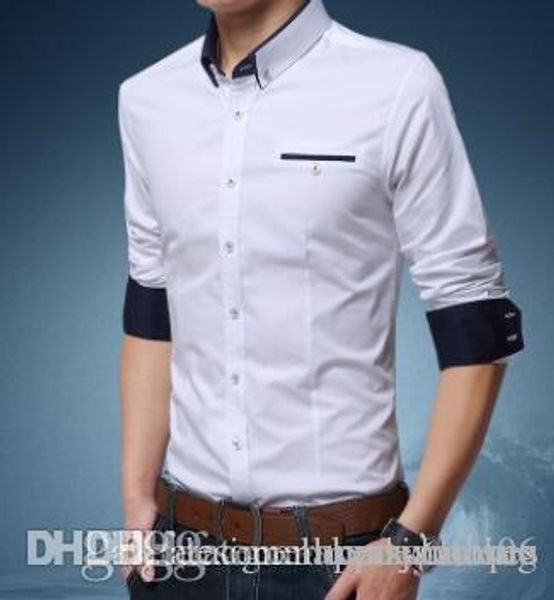 

mens designer business dress shirts male casual shirt stand collar single breasted shirt, White;black