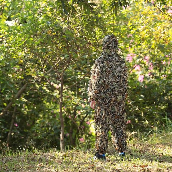 

camouflage hunting clothes ghillie suits bionic yowie sniper shooting roupa camouflage 3d jacket and pants for pubg, Camo