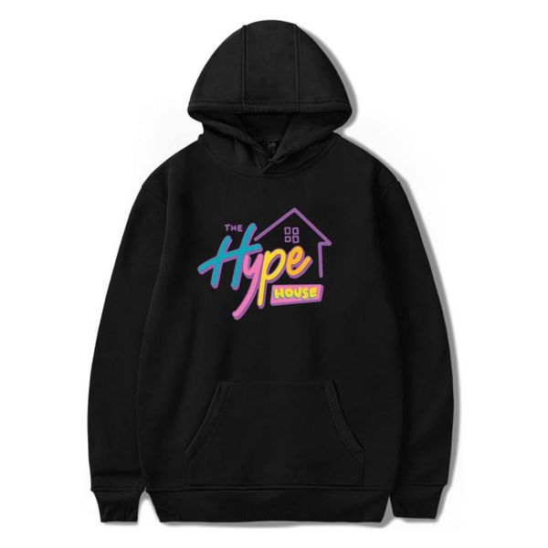 

new 2020 the house hoodies d'amelio hooded sweatshirts men/women print addison rae hoodies adults/children clothes, Black