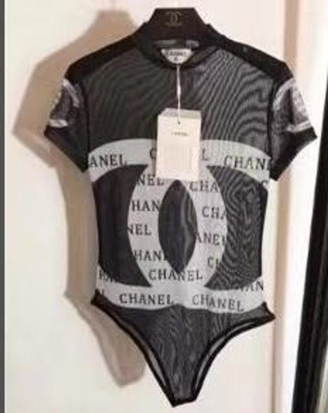 

2020 new womens short sleeve bottoming shirt swimwear bikini 9 design swimsuit bandage bathing suits one piece swimsuits for women, White;black