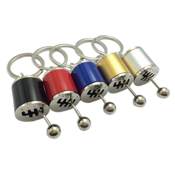 

metal key chain car modified key ring gear shift knob type accessories y shifting pendant car auto tuning part keyring gift