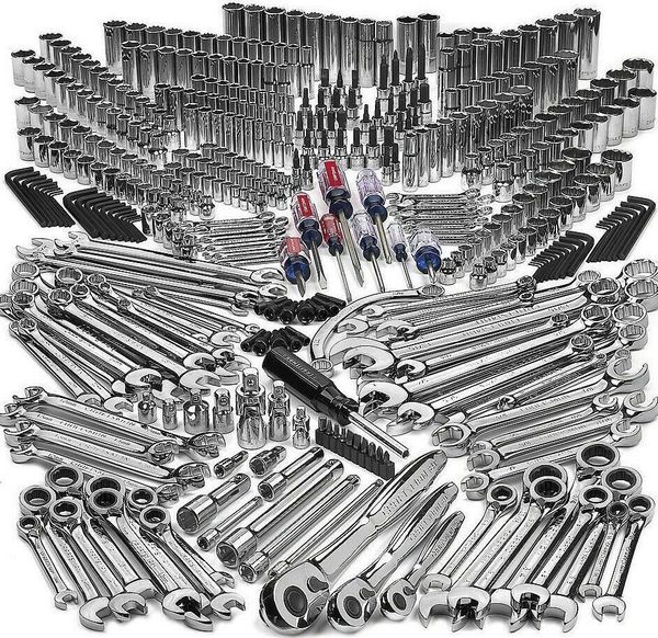 

Craft man 444 piece mechanic tool et pro ae metric ratchet drive hex key