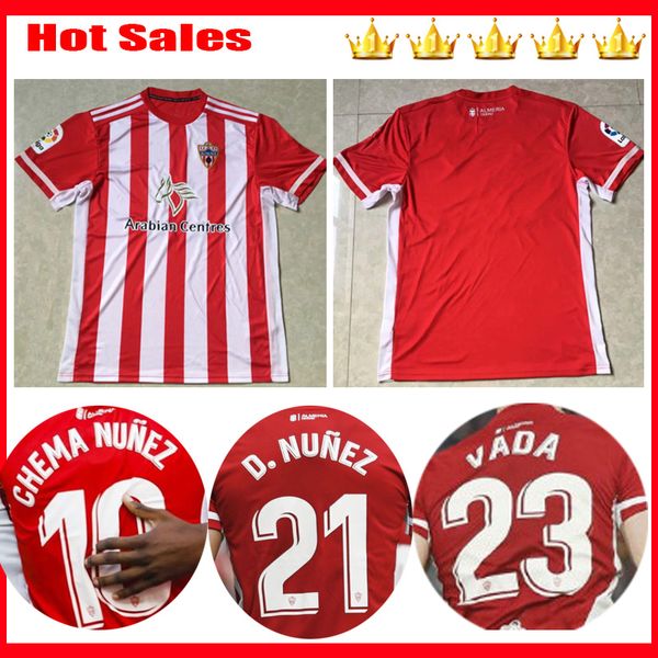 

2019 2020 union deportiva almeria soccer jerseys 14 guti sekou munoz chema lazo gaspar petrovic custom home 19 20 football shirts, Black;yellow