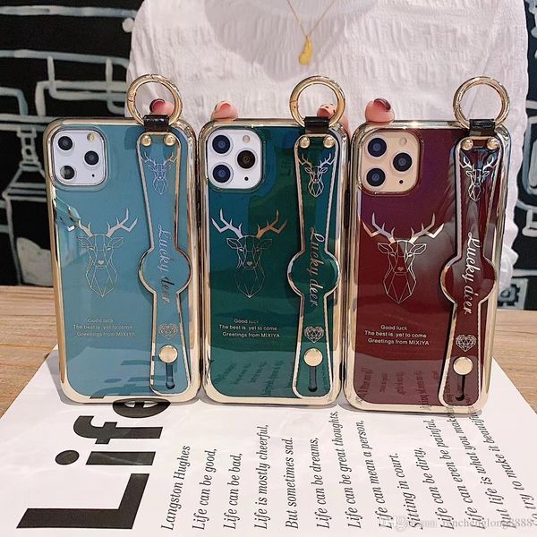 

2020 deer avatar design handbag support mobile phone case + iphone 7 8 plus x xr xs 11pro max perfect protection mobile phone